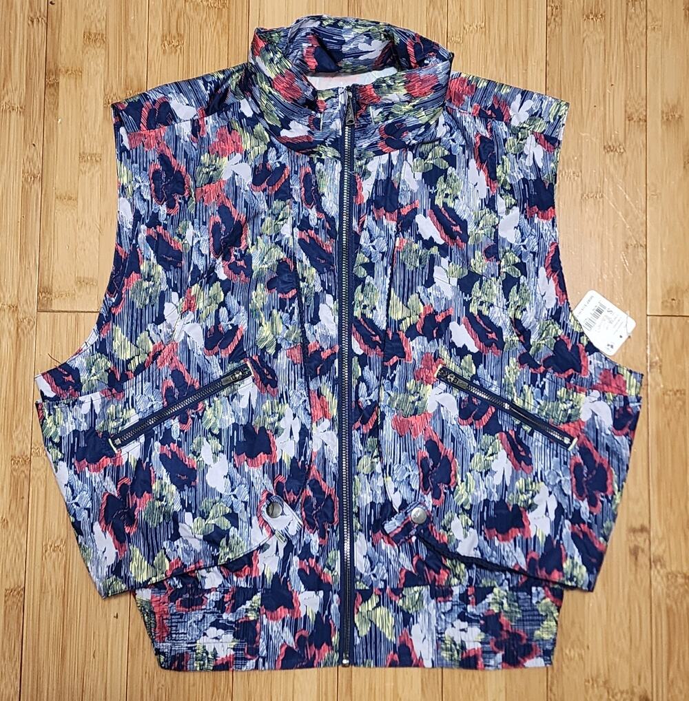 NWT Free People Off the Grid Vest Women's Small Supernova Floral Fishing Outdoor
